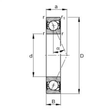 Bearing B7001-E-2RSD-T-P4S FAG