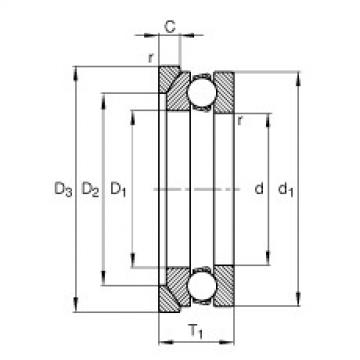 Bearing 53308 + U308 FAG