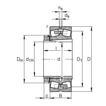 Bearing 23028-E1A-K-M + H3028 FAG