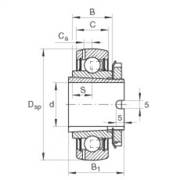 Bearing GSH25-2RSR-B INA