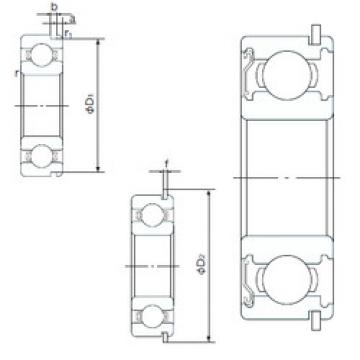 Bearing 6005ZENR NACHI