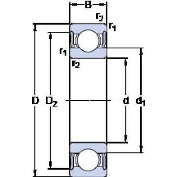 Bearing 6014-2RS1 SKF