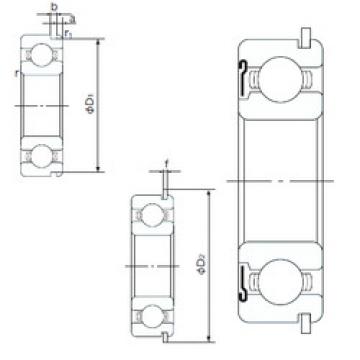 Bearing 6016ZNR NACHI