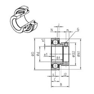 Bearing CES207-22 SNR