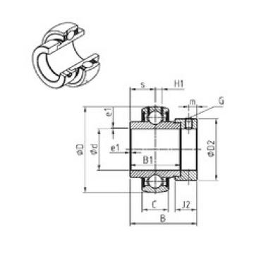 Bearing EX206-20 SNR