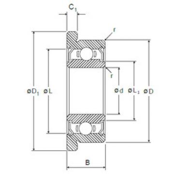 Bearing RF-1970DD NMB