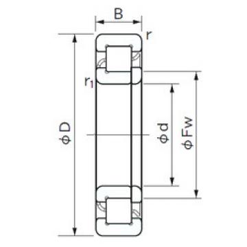 Bearing NUP 2222 E NACHI