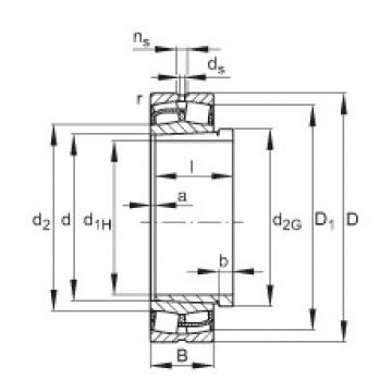 Bearing 23048-E1-K + AH3048 FAG