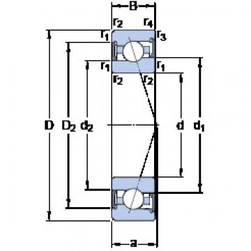 Bearing S7017 ACE/HCP4A SKF