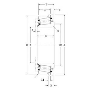 Bearing 100034X/100080C Gamet