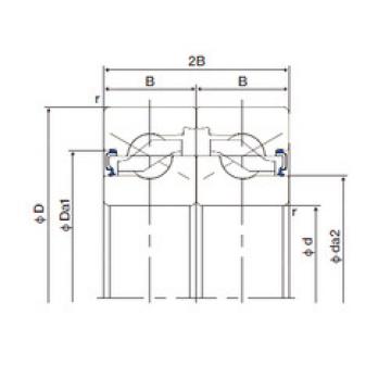 Bearing 25TAB06DF-2LR NACHI