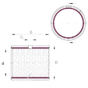 Bearing EGB0808-E50 INA