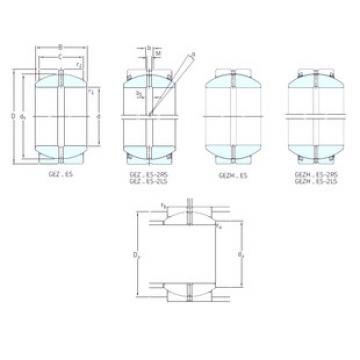 Bearing GEZH212ES-2RS SKF