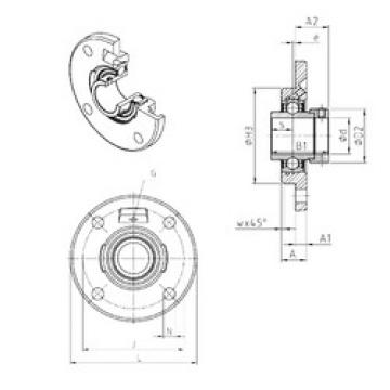 Bearing EXFCE205 SNR