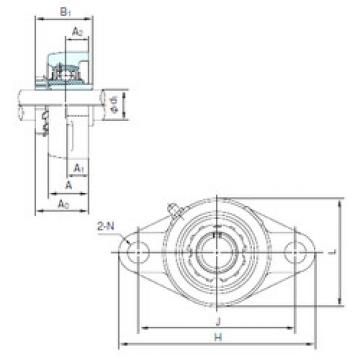 Bearing UKFL309+H2309 NACHI