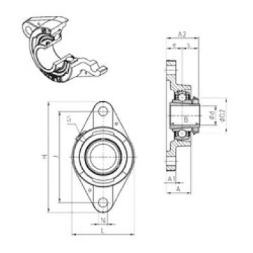 Bearing UKFLE211H SNR