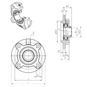 Bearing USFC206 SNR