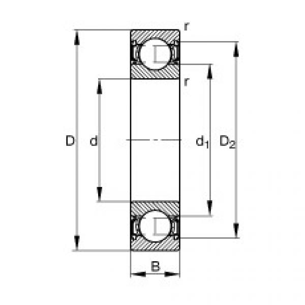 Bearing 6001-2RSR FAG #1 image