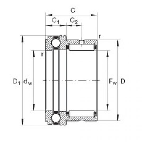 Bearing NKX17 INA #1 image