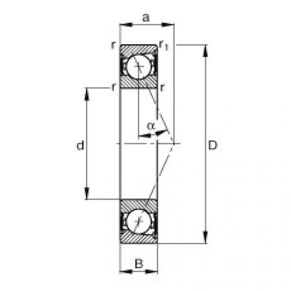 Bearing B7000-E-2RSD-T-P4S FAG #1 image