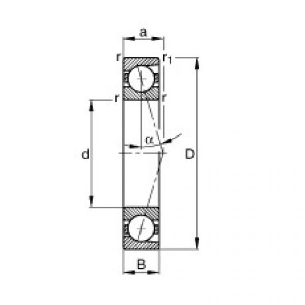 Bearing B7000-C-T-P4S FAG #1 image