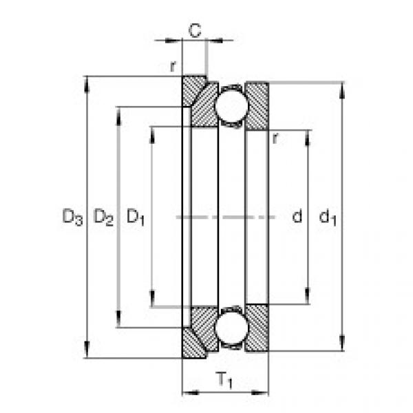 Bearing 53312 + U312 FAG #1 image