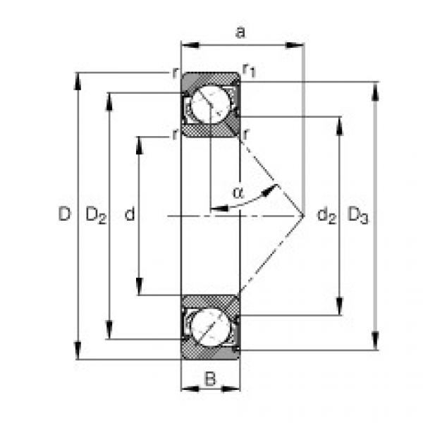 Bearing 7201-B-2RS-TVP FAG #1 image