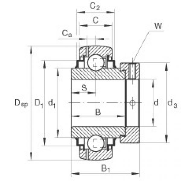 Bearing E25-KRR-B INA #1 image