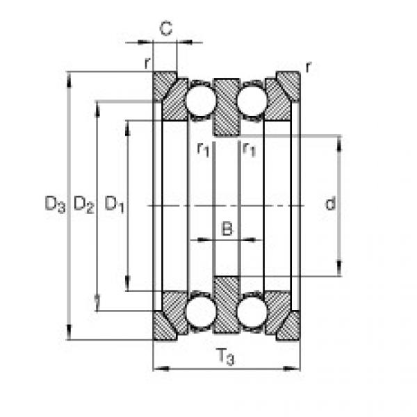 Bearing 54312 + U312 FAG #1 image