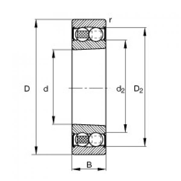 Bearing 2205-K-2RS-TVH-C3 FAG #1 image