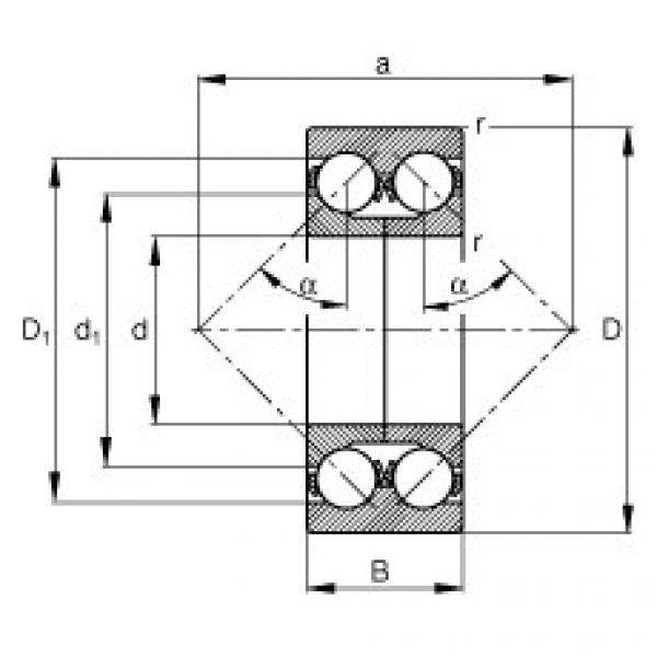 Bearing 3306-DA FAG #1 image