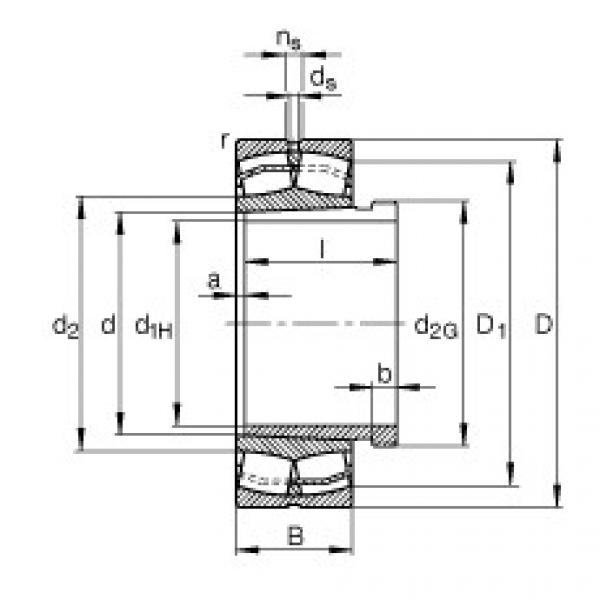 Bearing 22313-E1-K-T41A + AH2313G FAG #1 image