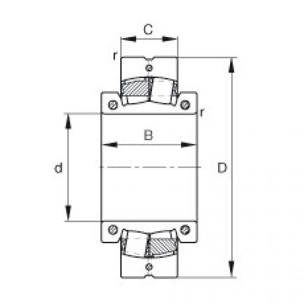 Bearing 222S.307-MA FAG #1 image