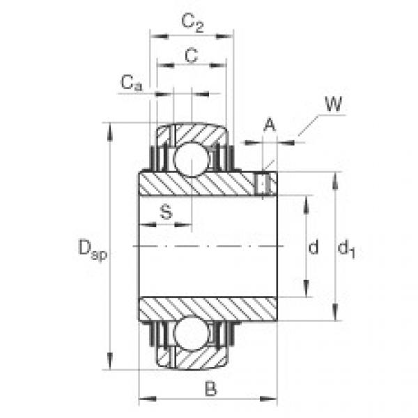 Bearing GYE17-KRR-B-VA INA #1 image