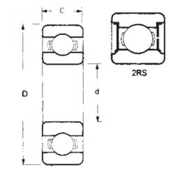 Bearing 16003-2RS FBJ #1 image