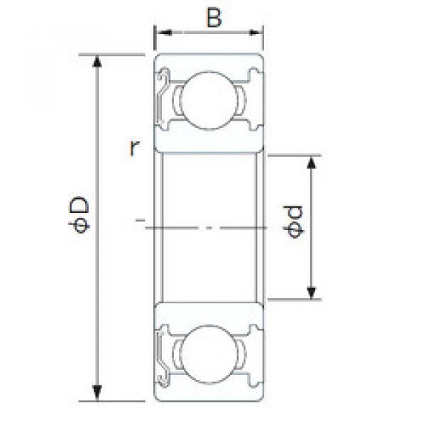 Bearing 6001ZE NACHI #1 image