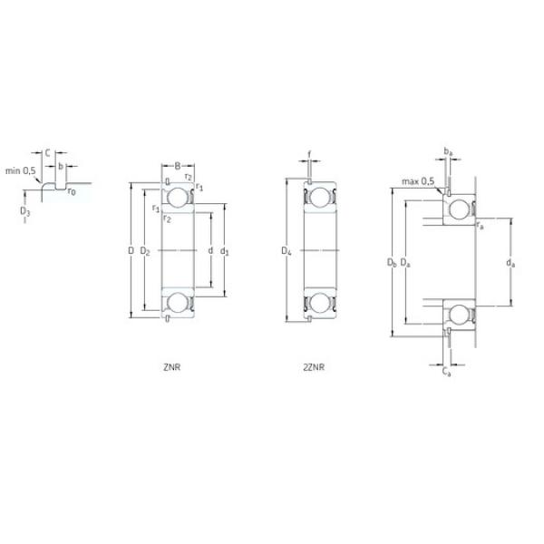 Bearing 206-2ZNR SKF #1 image