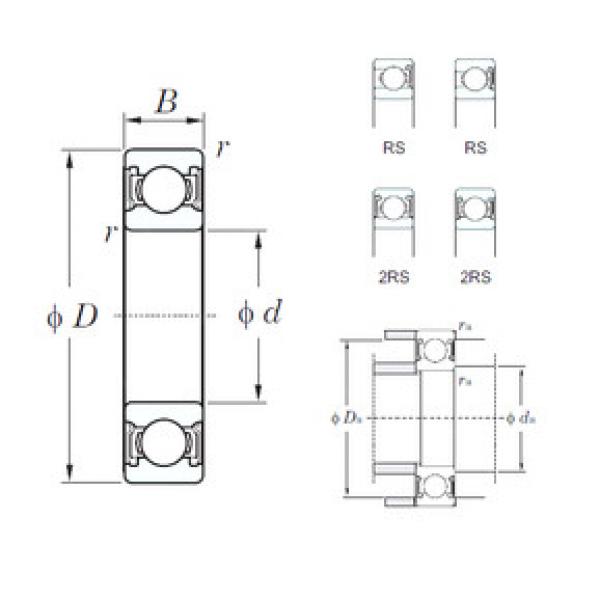 Bearing 60/28-2RS1 KOYO #1 image