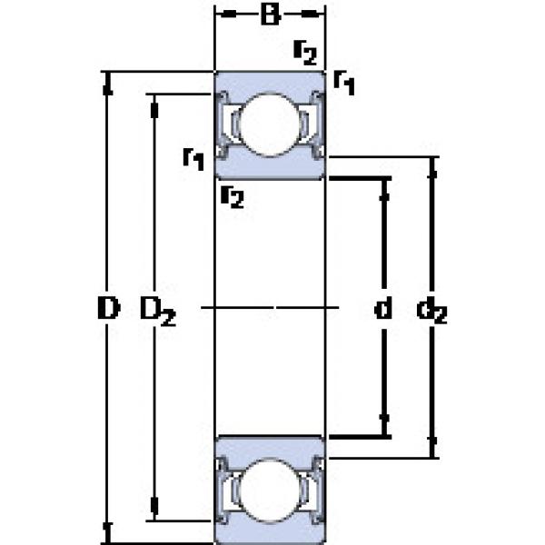 Bearing 6003-2RSL SKF #1 image