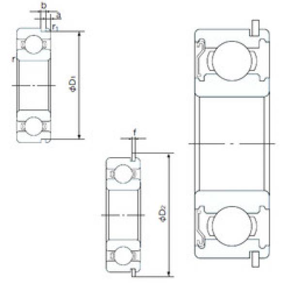 Bearing 6003ZENR NACHI #1 image