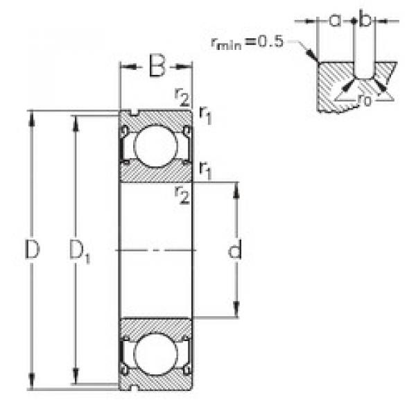 Bearing 6004-2Z-N NKE #1 image