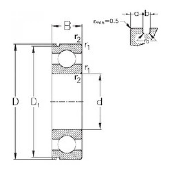 Bearing 6005-N NKE #1 image