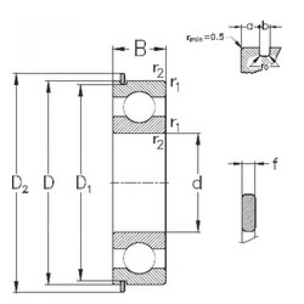 Bearing 6004-NR NKE #1 image