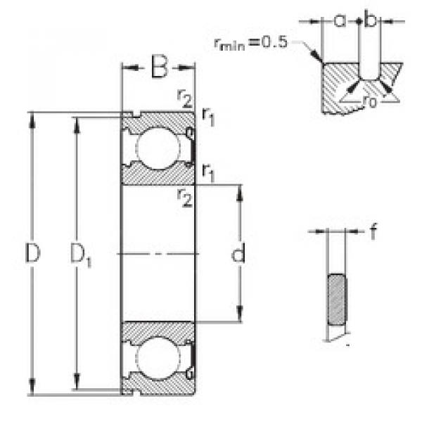 Bearing 6005-Z-NR NKE #1 image