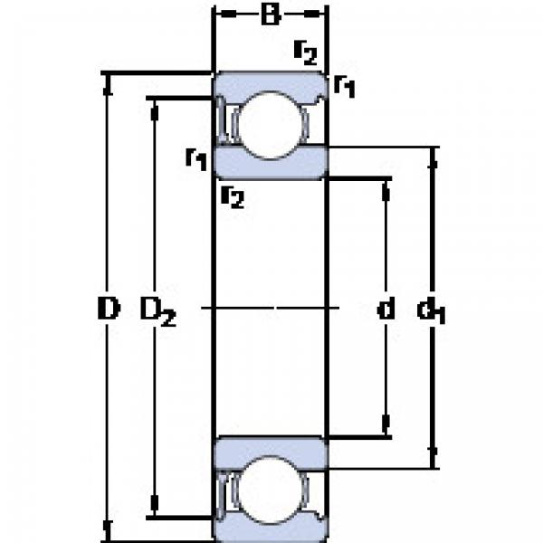 Bearing 6008-RZ SKF #1 image