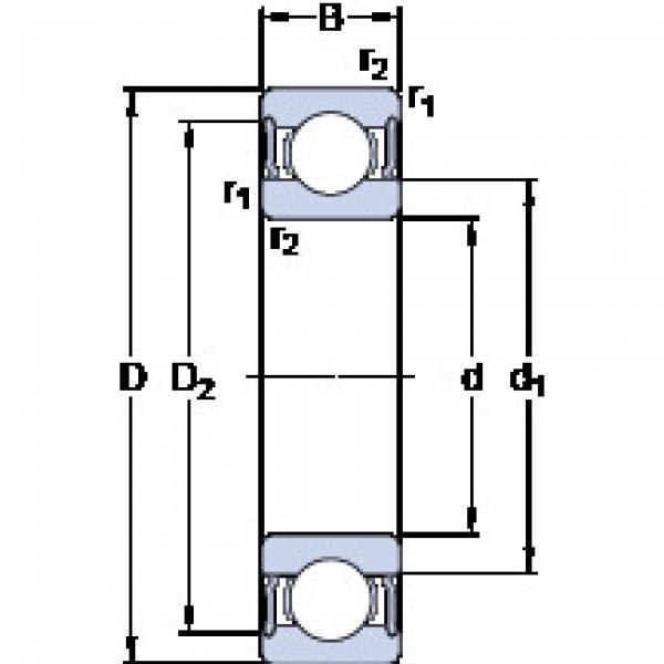 Bearing 6010-2RS1 SKF #1 image