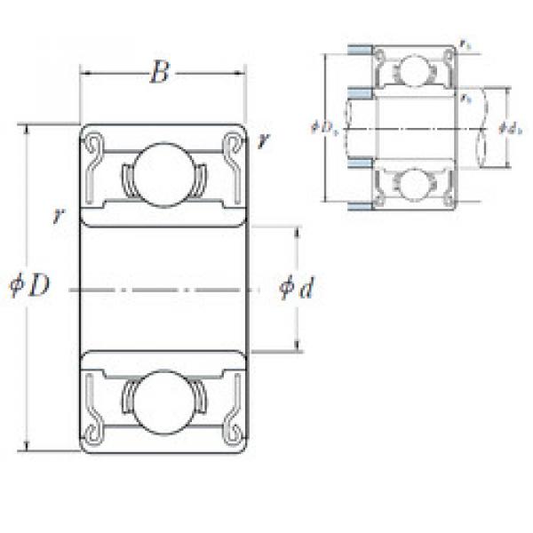Bearing R1-2RS ISO #1 image