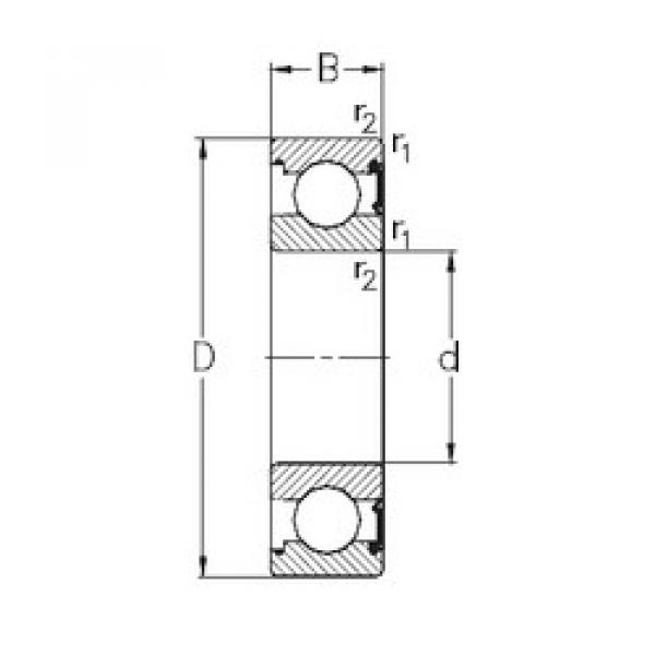 Bearing 6013-RSR NKE #1 image