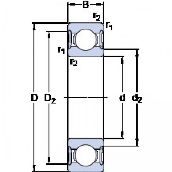 Bearing 61805-2RS1 SKF #1 image