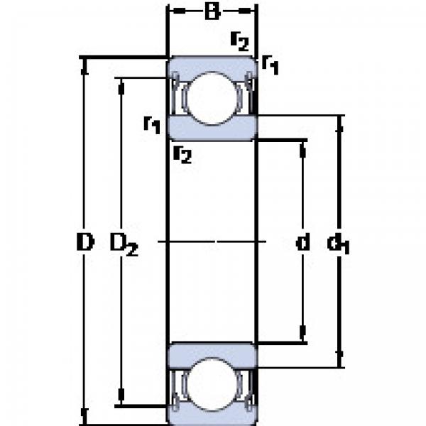 Bearing D/W R1-4-2ZS SKF #1 image